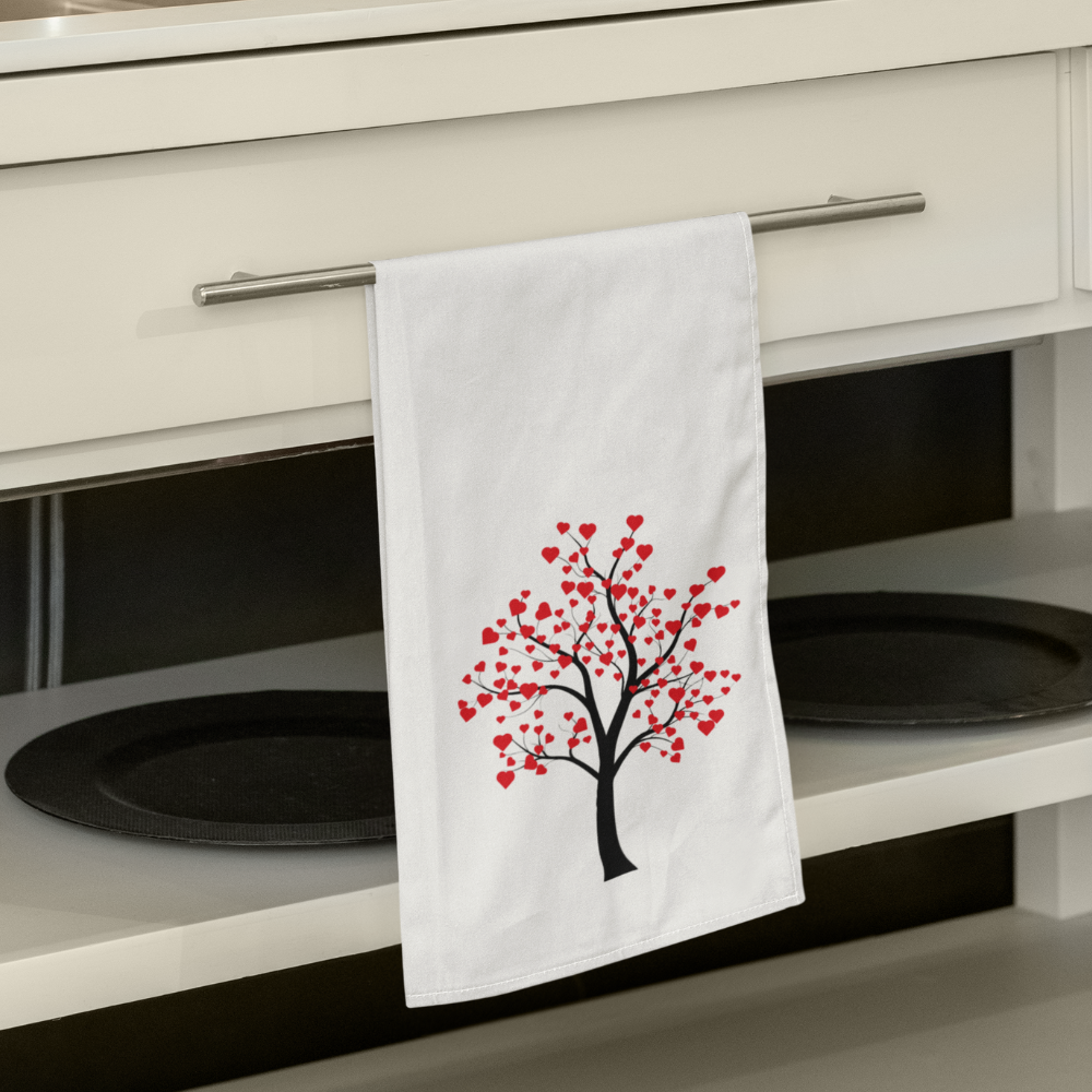 Valentine Tree Hand Towel