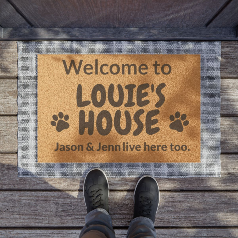 Custom Pet Lovers Doormat – Personalized Pet Welcome Mat