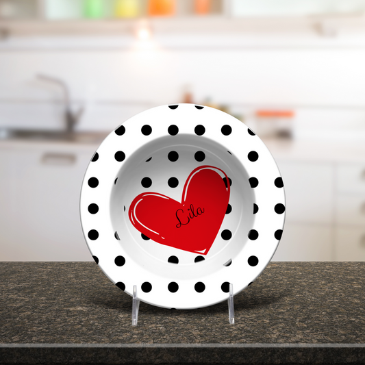 Personalized Heart Bowl - Durable, Safe, and Adorable Gift Idea