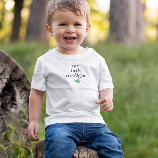 Wee Little Hooligan Toddler T-Shirt - Cute St. Patrick’s Day Tee