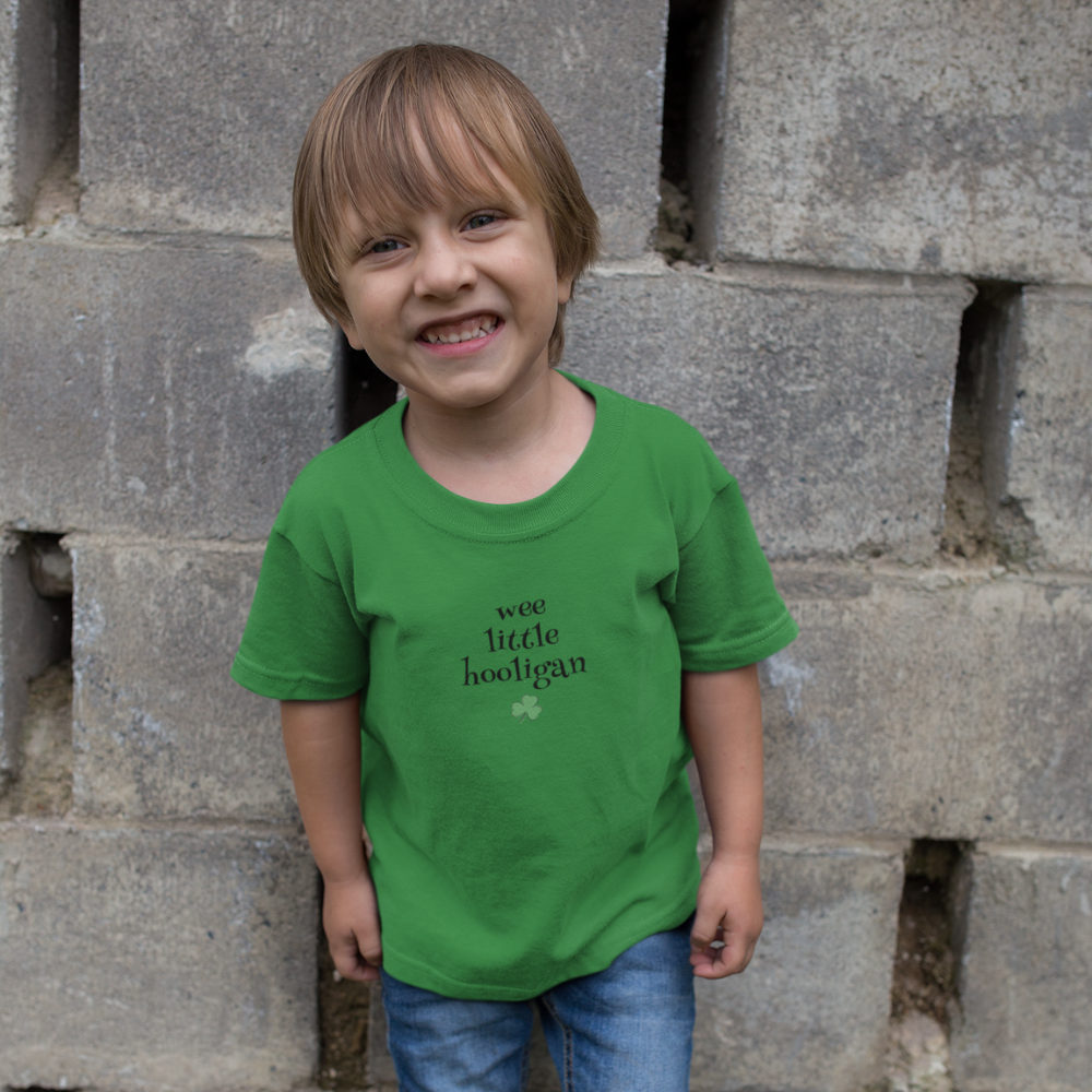 Wee Little Hooligan Toddler T-Shirt - Cute St. Patrick’s Day Tee