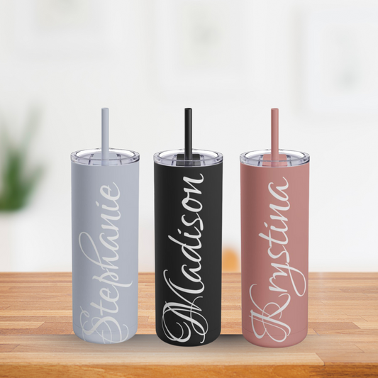 Gifts for Her| Maars Maker Personalized 20oz Tumbler – Custom Name in Elegant Script