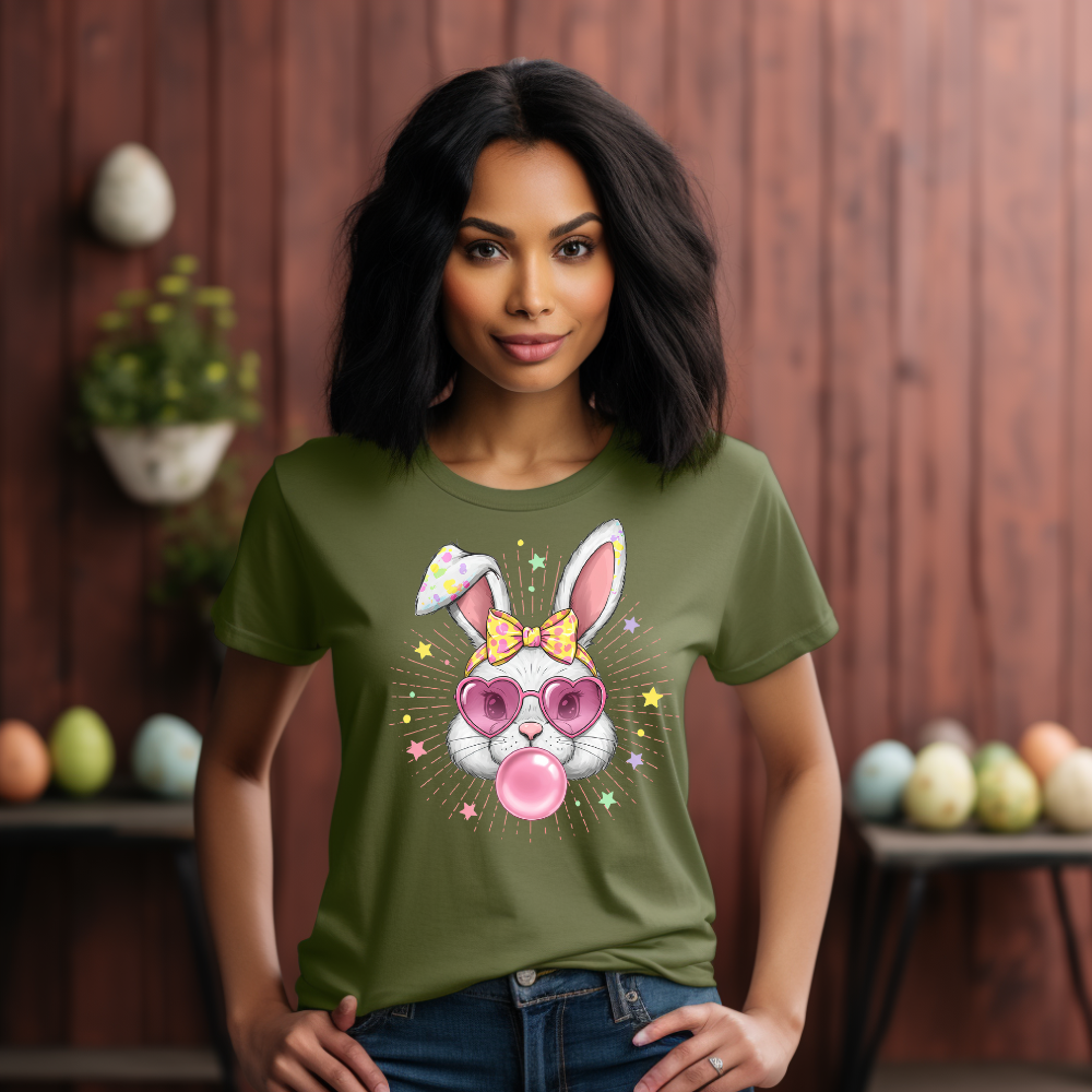 Coquette Bunny T-Shirt or Sweatshirt – Cute Easter Aesthetic