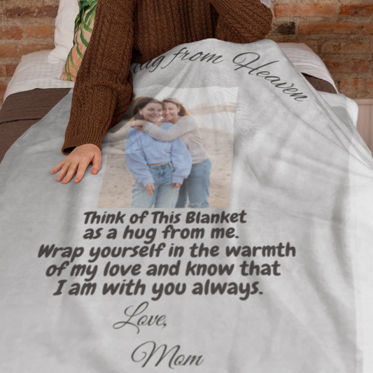 A Hug From Heaven Cozy Plush Fleece Blanket -