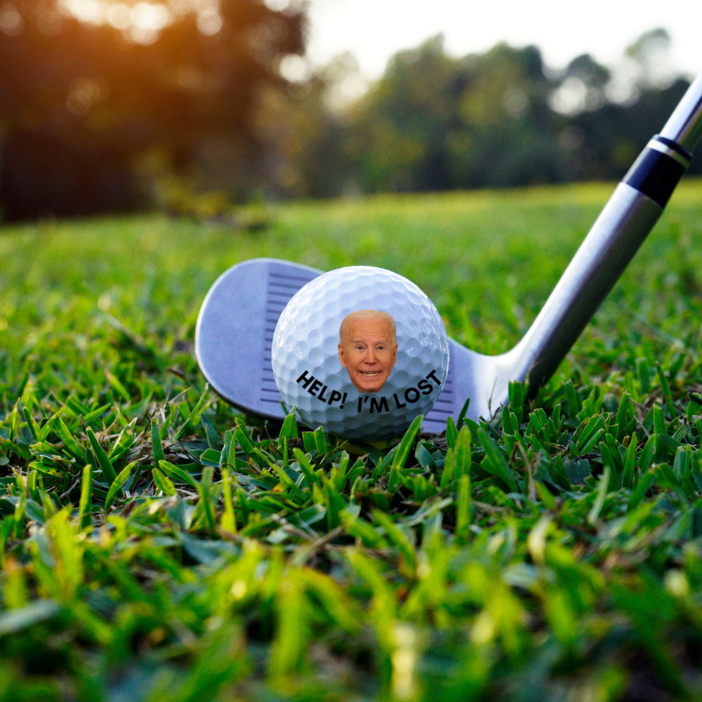 Get trendy with Help!  Lost Biden Golf balls - Accessories available at Good Gift Company. Grab yours for $25.38 today!