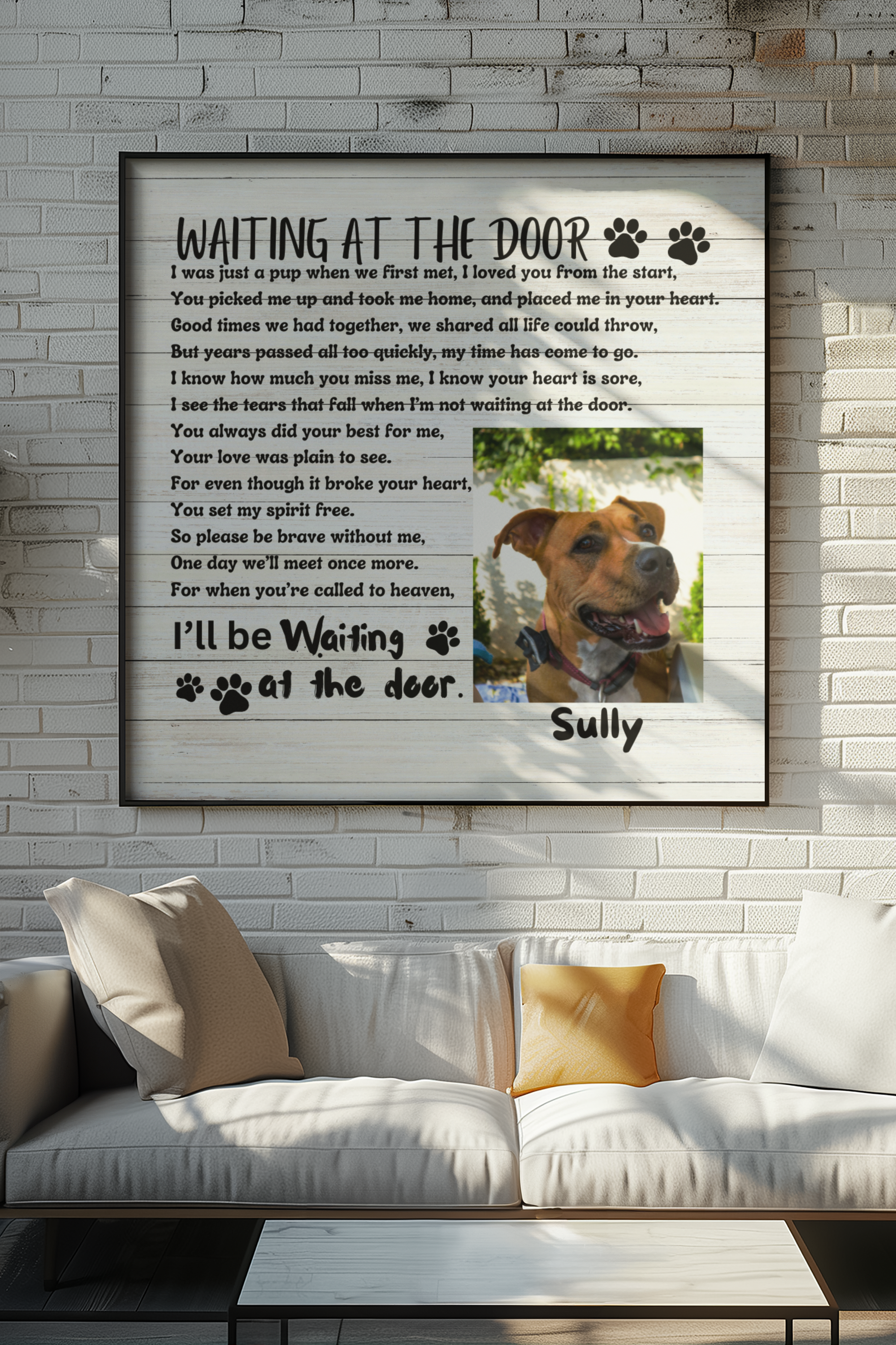 Get trendy with "I'll be waiting at the Door"  Deluxe Square Canvas 1.5in Frame -  available at Good Gift Company. Grab yours for $18 today!
