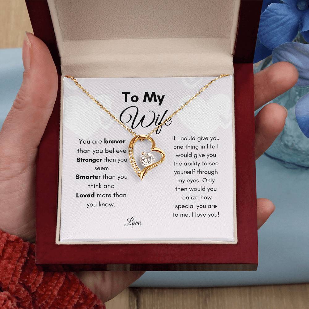 Get trendy with To My Wife Forever Love Necklace - Jewelry available at Good Gift Company. Grab yours for $59.95 today!
