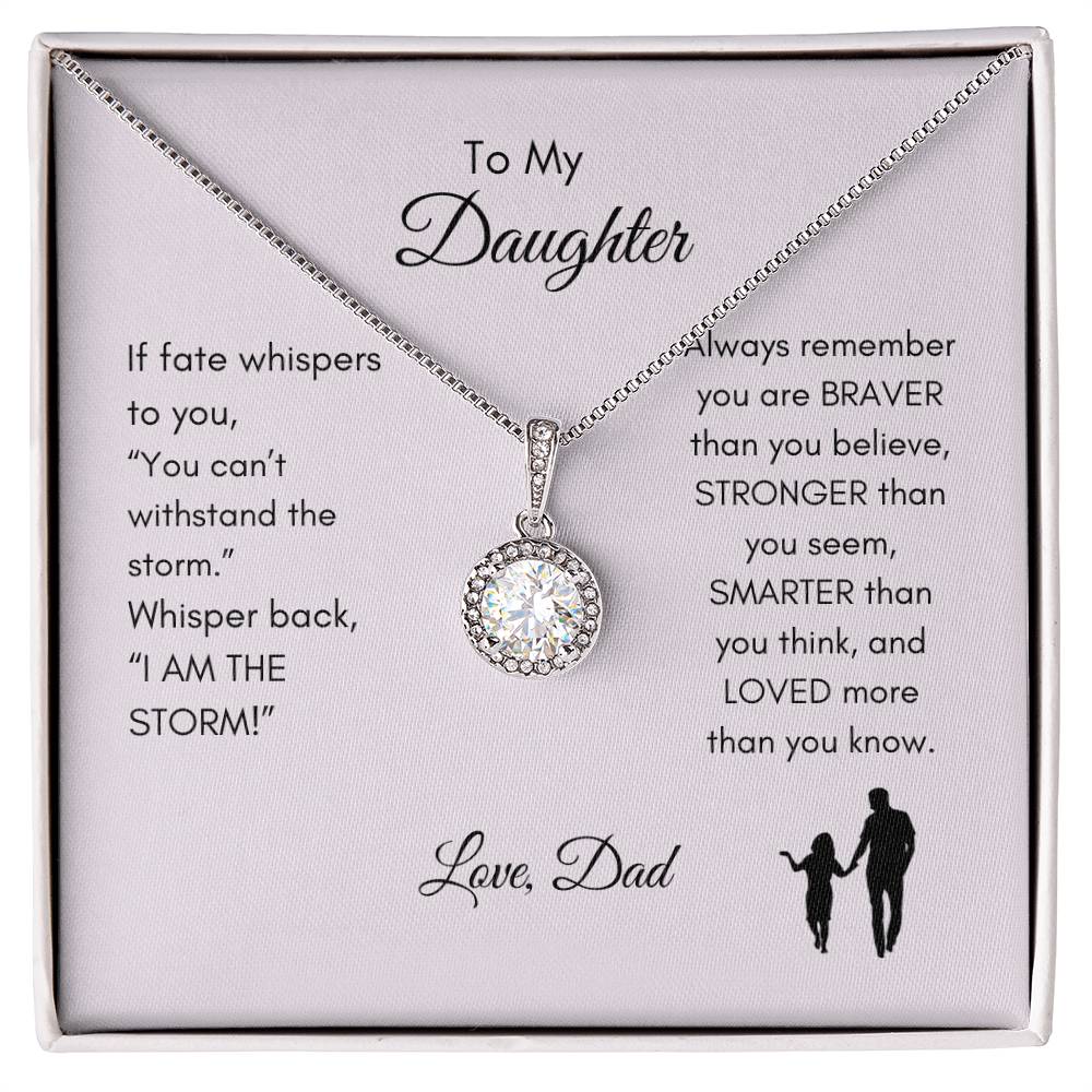 Get trendy with To My Daughter Love Dad Eternal Hope Necklace - Jewelry available at Good Gift Company. Grab yours for $59.95 today!