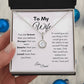 Get trendy with To My Wife Eternal Hope Necklace - Jewelry available at Good Gift Company. Grab yours for $59.95 today!