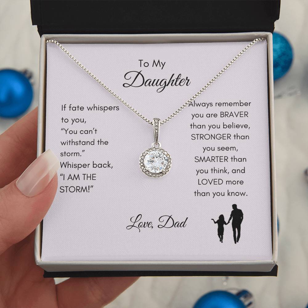 Get trendy with To My Daughter Love Dad Eternal Hope Necklace - Jewelry available at Good Gift Company. Grab yours for $59.95 today!