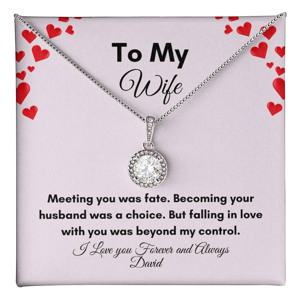 Get trendy with To My Wife Eternal Hope Necklace - Jewelry available at Good Gift Company. Grab yours for $59.95 today!