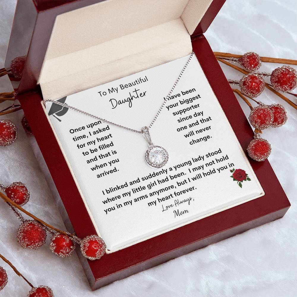 Get trendy with To My Beautiful Daughter Eternal Hope Graduation Necklace - Jewelry available at Good Gift Company. Grab yours for $49.95 today!
