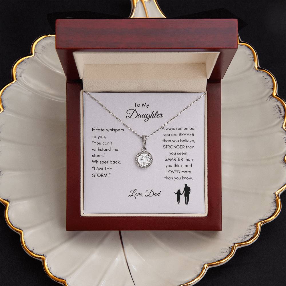 Get trendy with To My Daughter Love Dad Eternal Hope Necklace - Jewelry available at Good Gift Company. Grab yours for $59.95 today!