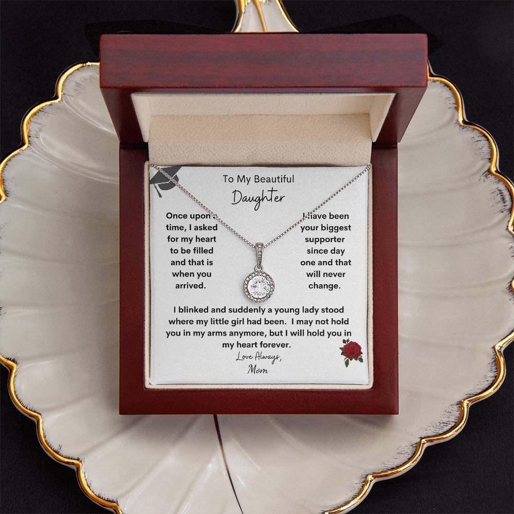 Get trendy with To My Beautiful Daughter Eternal Hope Graduation Necklace - Jewelry available at Good Gift Company. Grab yours for $49.95 today!