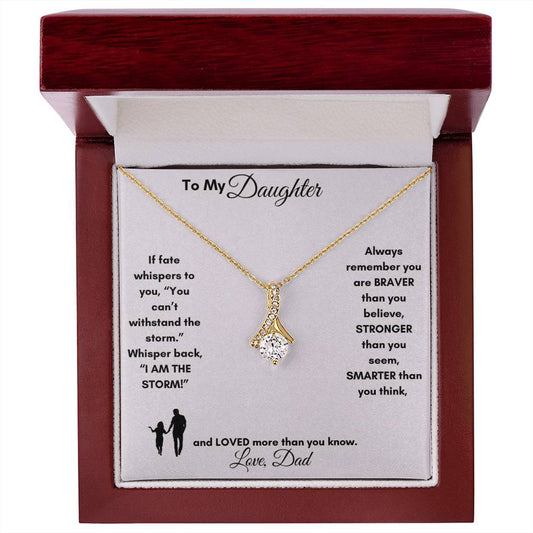 Get trendy with "To My Daughter Love Dad " Necklace - Jewelry available at Good Gift Company. Grab yours for $59.95 today!