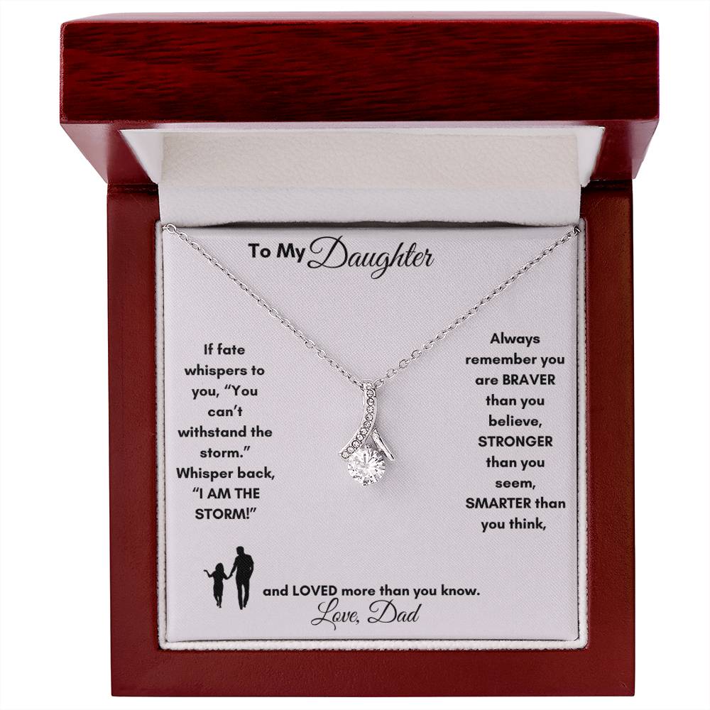Get trendy with "To My Daughter Love Dad " Necklace - Jewelry available at Good Gift Company. Grab yours for $59.95 today!