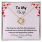 Get trendy with To My Wife Love Knot Necklace - Jewelry available at Good Gift Company. Grab yours for $59.95 today!