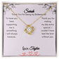 Get trendy with Thank you for being my Bridesmaid Love knot Necklace - Jewelry available at Good Gift Company. Grab yours for $59.95 today!