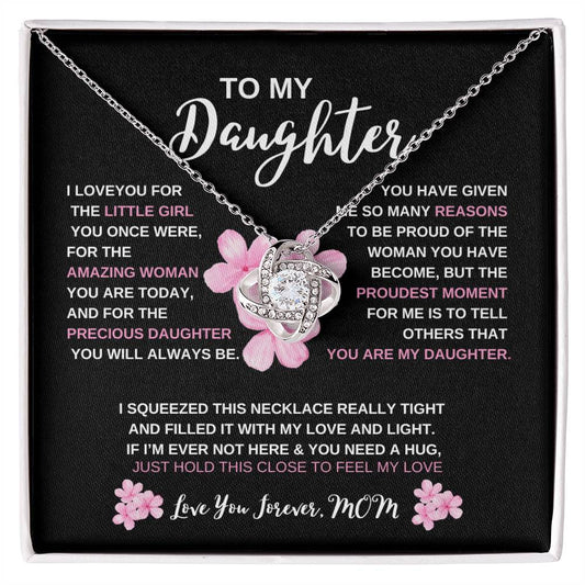 Daughter Gifts| To My Daughter Necklace – A Symbol of Love and Pride