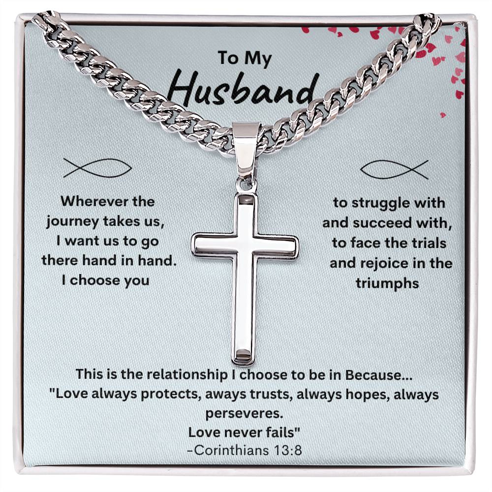 Get trendy with To My Husband cross necklace - Jewelry available at Good Gift Company. Grab yours for $49.95 today!