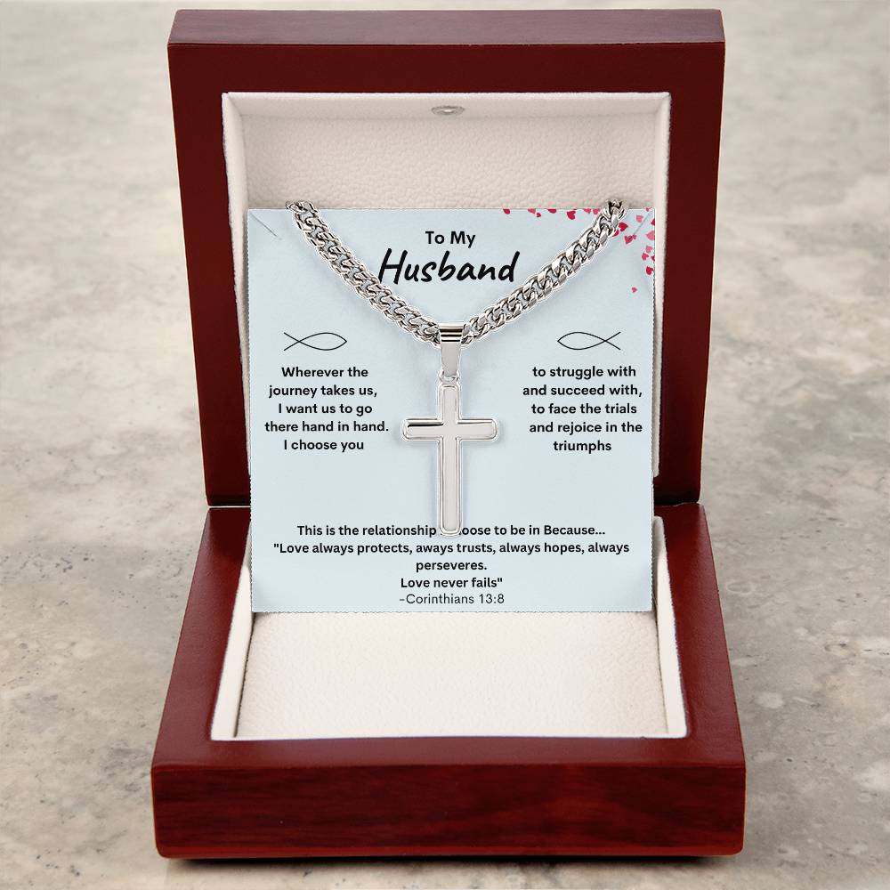 Get trendy with To My Husband cross necklace - Jewelry available at Good Gift Company. Grab yours for $49.95 today!