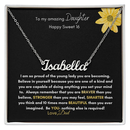 Get trendy with To My Amazing Daughter Sweet 16 - Jewelry available at Good Gift Company. Grab yours for $39.95 today!