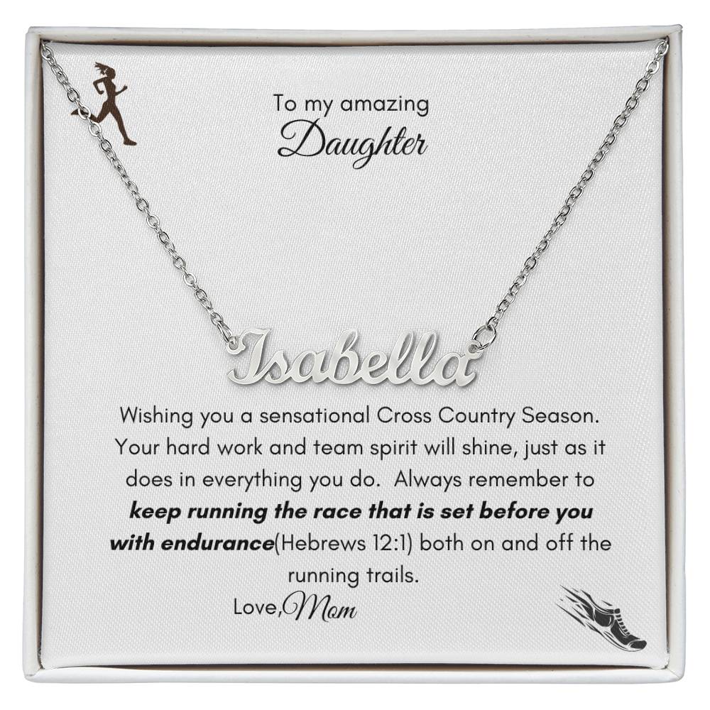 Get trendy with Cross Country name necklace - Jewelry available at Good Gift Company. Grab yours for $39.95 today!