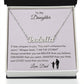 Get trendy with Personalized Cursive Name Necklace - To My Daughter from Dad - Jewelry available at Good Gift Company. Grab yours for $39.95 today!