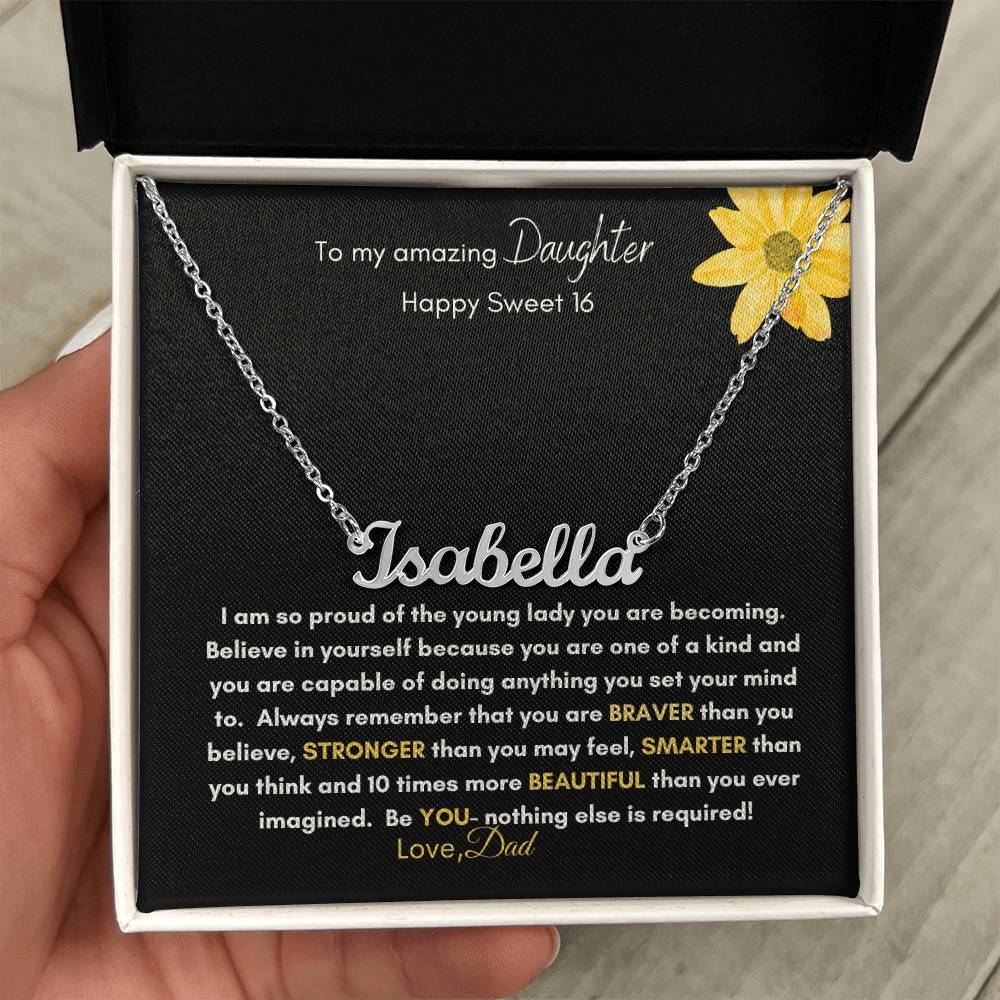 Get trendy with To My Amazing Daughter Sweet 16 - Jewelry available at Good Gift Company. Grab yours for $39.95 today!