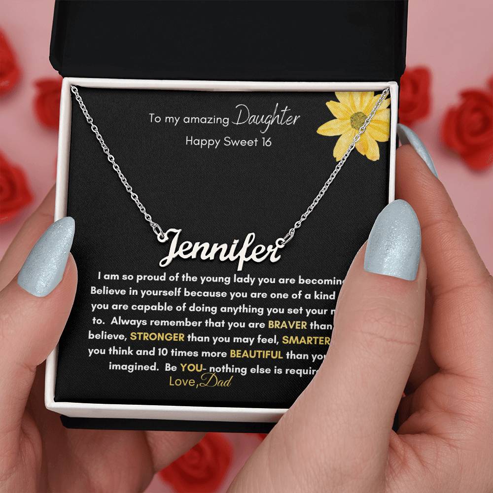 Get trendy with To My Amazing Daughter Sweet 16 - Jewelry available at Good Gift Company. Grab yours for $39.95 today!