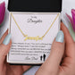 Get trendy with Personalized Cursive Name Necklace - To My Daughter from Dad - Jewelry available at Good Gift Company. Grab yours for $39.95 today!