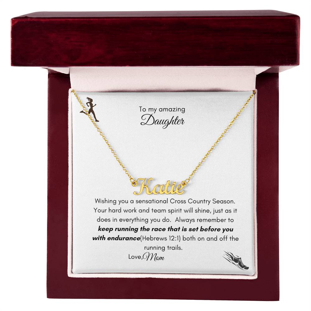 Get trendy with Cross Country name necklace - Jewelry available at Good Gift Company. Grab yours for $39.95 today!