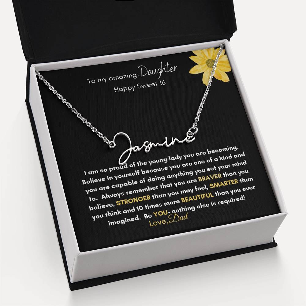 Get trendy with To My daughter on her Sweet Sixteenth Birthday - Jewelry available at Good Gift Company. Grab yours for $39.95 today!
