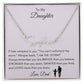 Get trendy with Personalized Signature Style Name Necklace To MY Daughter, From Dad - Jewelry available at Good Gift Company. Grab yours for $39.95 today!