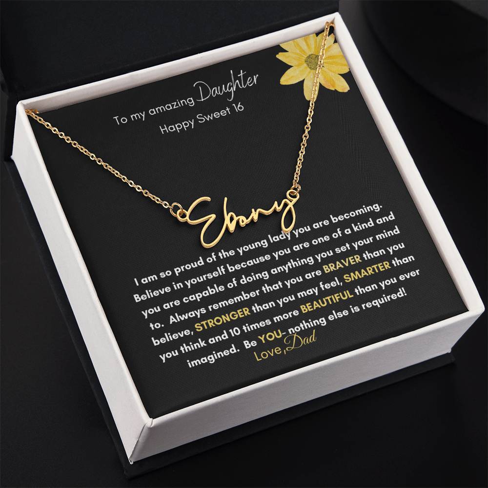 Get trendy with To My daughter on her Sweet Sixteenth Birthday - Jewelry available at Good Gift Company. Grab yours for $39.95 today!