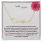 Get trendy with To My Daughter signature Name Necklace - Jewelry available at Good Gift Company. Grab yours for $39.95 today!