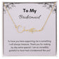 Get trendy with Bridesmaid Gift:  Signature Name Necklace - Jewelry available at Good Gift Company. Grab yours for $39.95 today!