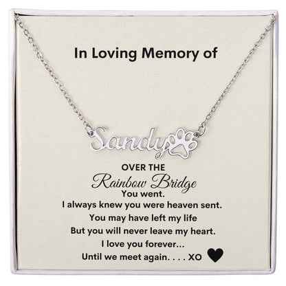 Get trendy with Over The Rainbow Bridge Memorial Necklace - Jewelry available at Good Gift Company. Grab yours for $39.95 today!