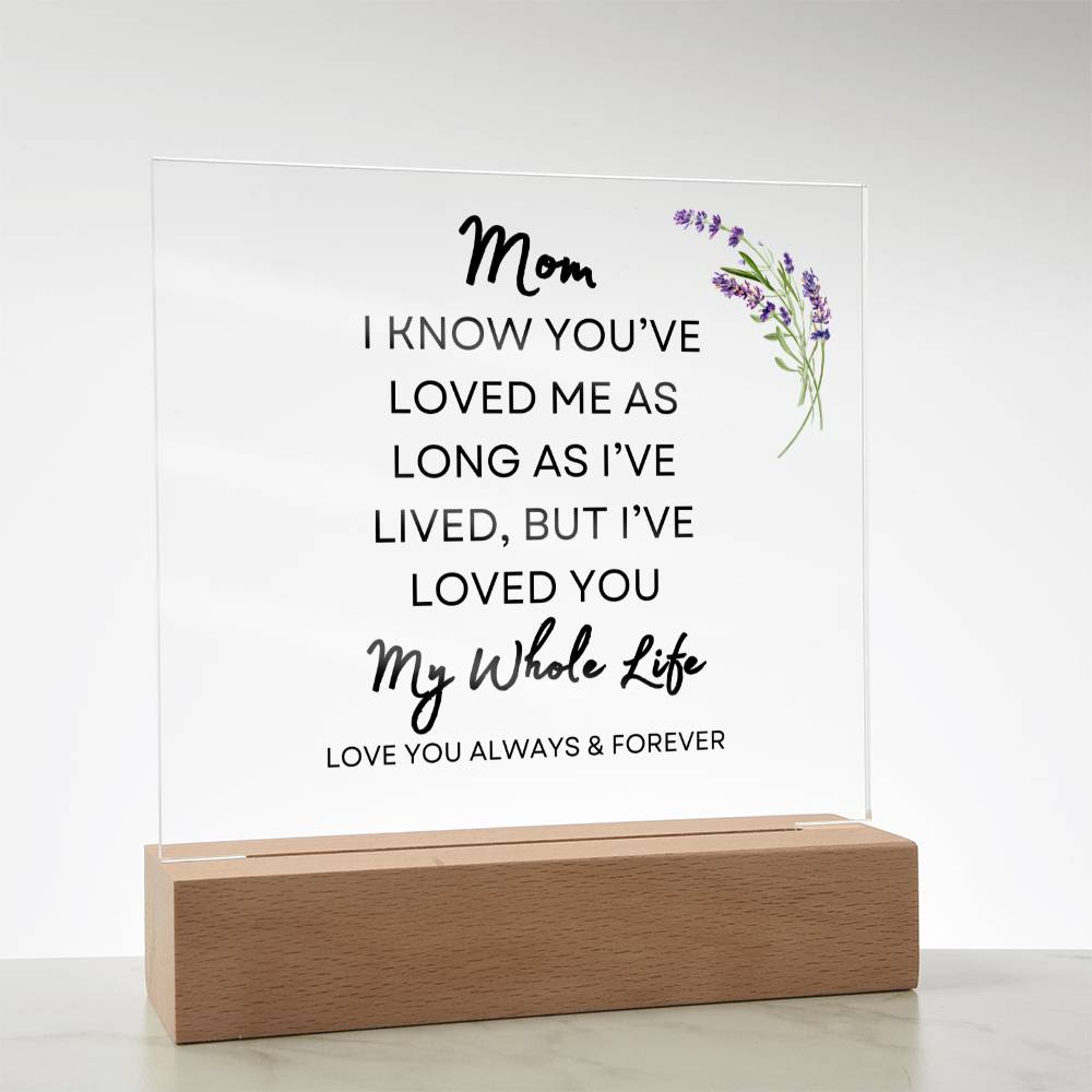 Get trendy with Sweet Gift for Mom (Black Text with Purple Flower) - Jewelry available at Good Gift Company. Grab yours for $39.95 today!