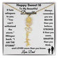 Get trendy with Sweet 16 Birth Flower/Name Necklace to Daughter from Dad - Jewelry available at Good Gift Company. Grab yours for $39.95 today!