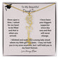 Get trendy with To My Daughter  Graduation Birth flower/Name Necklace - Jewelry available at Good Gift Company. Grab yours for $39.95 today!