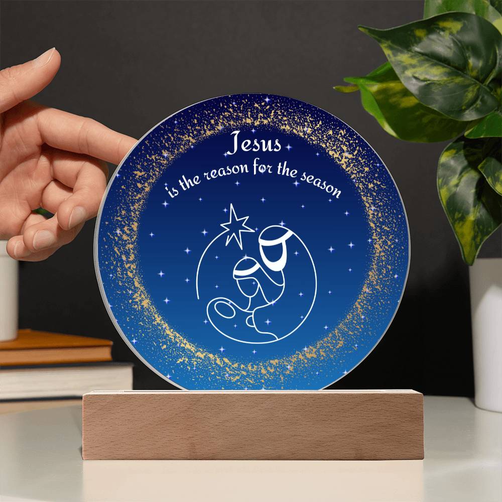 Get trendy with Jesus is the reason for the Season Acrylic Plaque and Night Light - Jewelry available at Good Gift Company. Grab yours for $39.95 today!