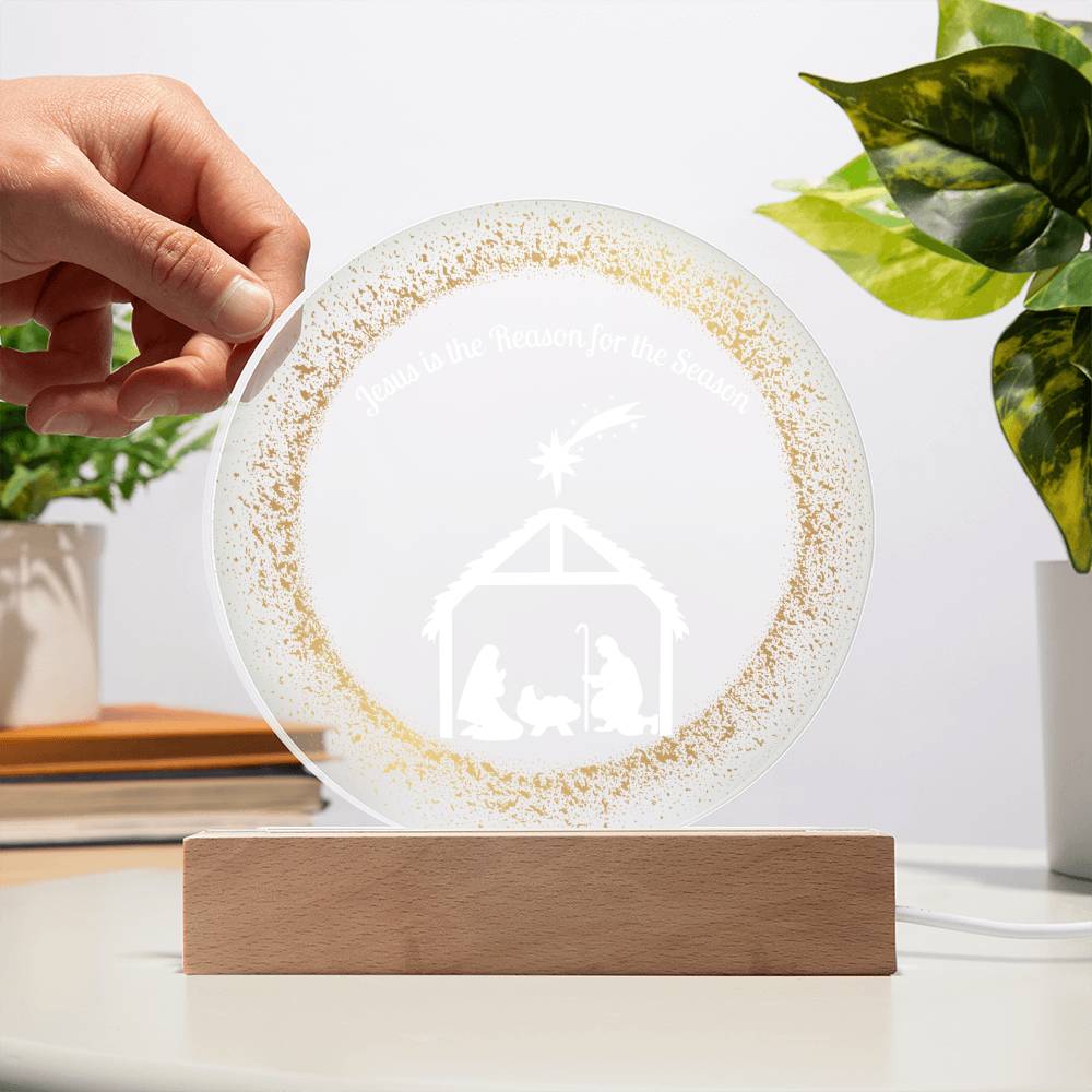 Get trendy with Jesus is the reason for the Season Acrylic Plaque and Night Light - Jewelry available at Good Gift Company. Grab yours for $39.95 today!