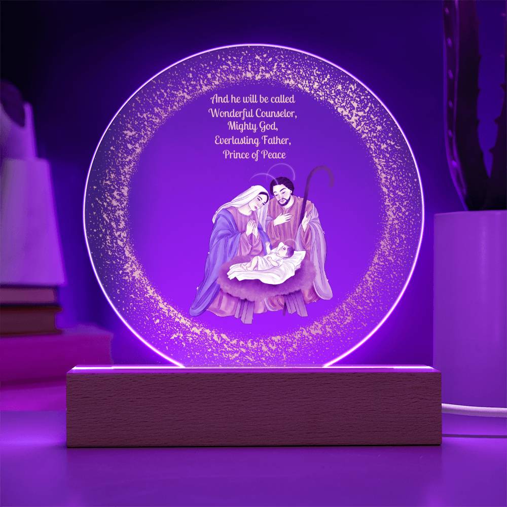 Get trendy with "And He shall be called Wonderful..." Acrylic Plaque and Night Light - Jewelry available at Good Gift Company. Grab yours for $39.95 today!