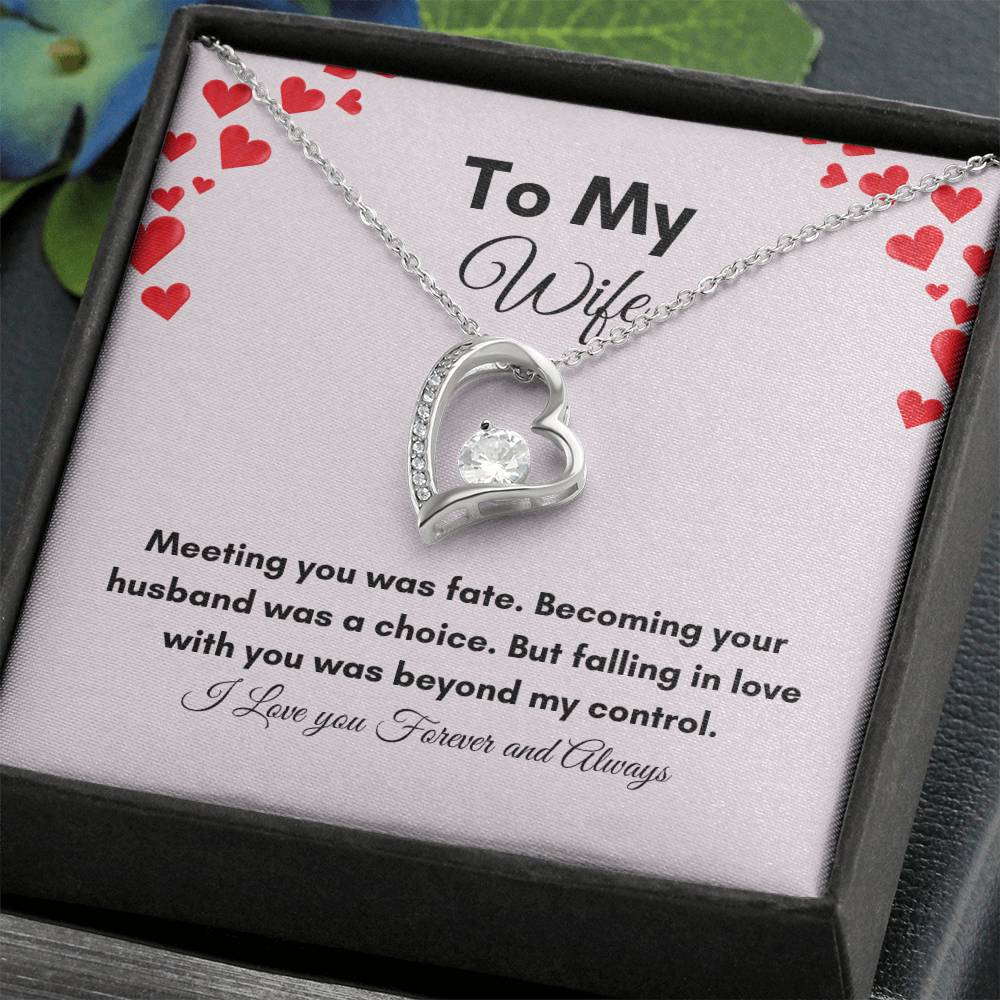 Get trendy with To My Wife Forever Love Necklace - Jewelry available at Good Gift Company. Grab yours for $59.95 today!