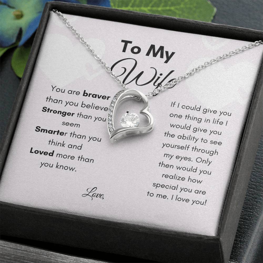 Get trendy with To My Wife Forever Love Necklace - Jewelry available at Good Gift Company. Grab yours for $59.95 today!