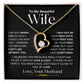 Get trendy with To My Beautiful Wife | Forever Love Necklace- W/B Alt Text - Jewelry available at Good Gift Company. Grab yours for $59.95 today!