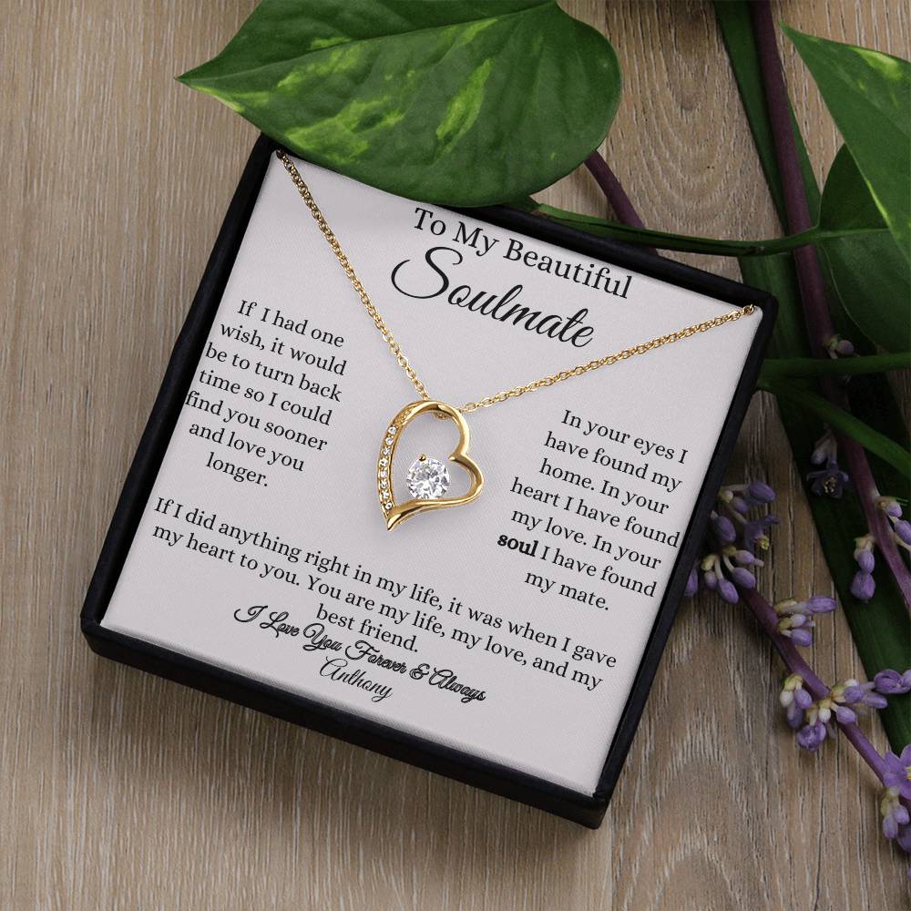Get trendy with To My Beautiful Soulmate Forever Love Necklace - Jewelry available at Good Gift Company. Grab yours for $59.95 today!