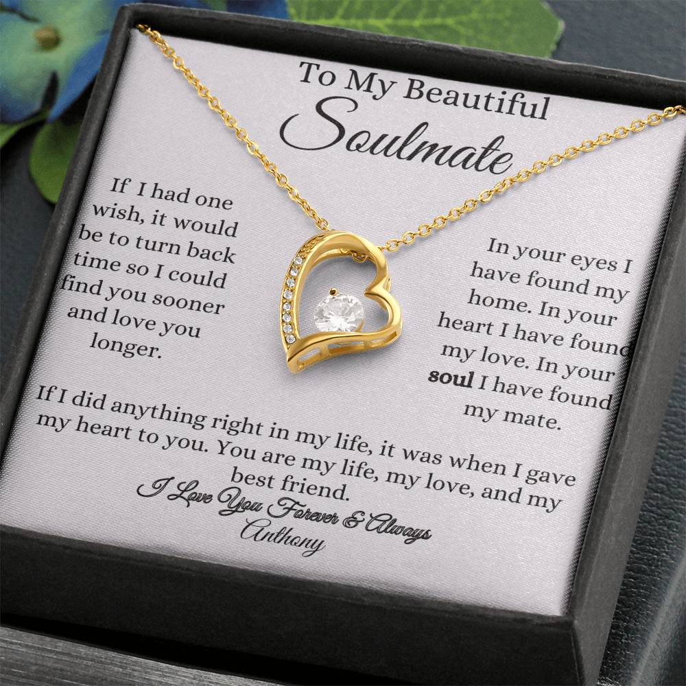 Get trendy with To My Beautiful Soulmate Forever Love Necklace - Jewelry available at Good Gift Company. Grab yours for $59.95 today!