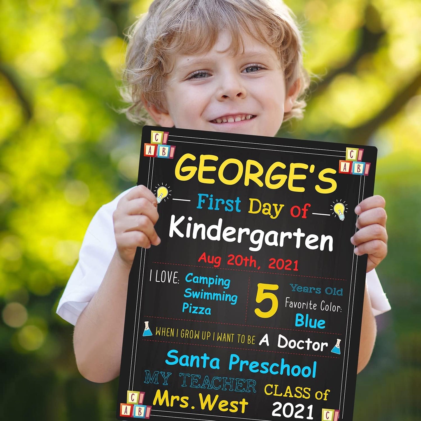 Get trendy with First Day of School Board Sign - 10 X 12 Inch First & Last Day of School Chalkboard - 1St Day Back to School Sign Photo Prop for Kids Boys Girls - Erasable and Reusable -  available at Good Gift Company. Grab yours for $11.43 today!